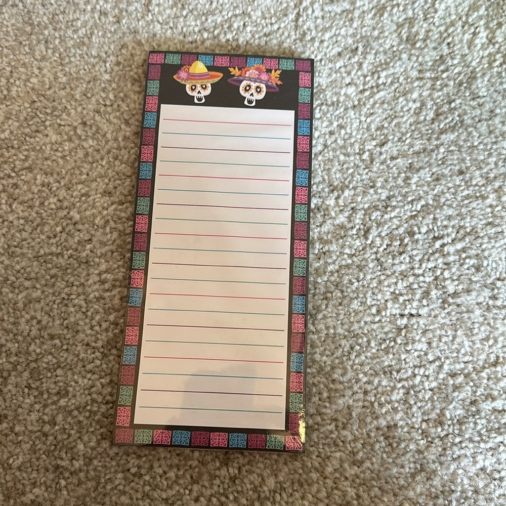 NWT day of the dead magnetic notepad